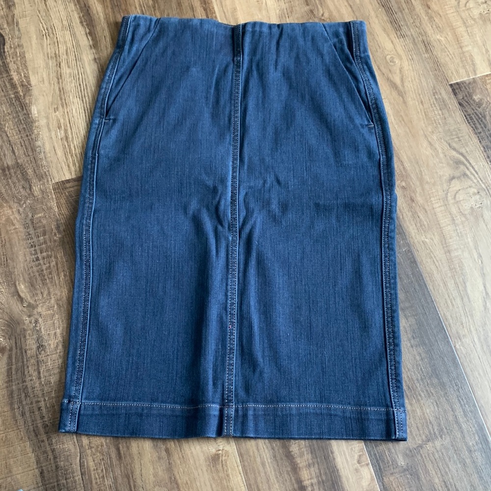 LOFT Pencil Denim Skirt NWT